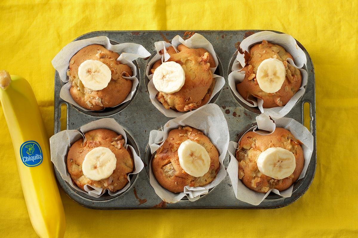 Bananen-walnootmuffins