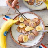 Poffertjes van boekweitmeel met Chiquita banaan