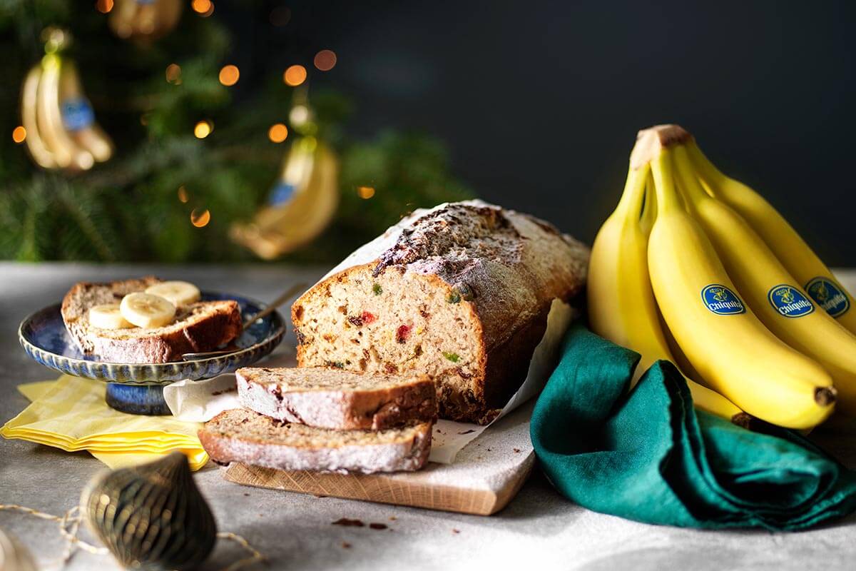 Chiquita-bananenbrood in kerstsfeer