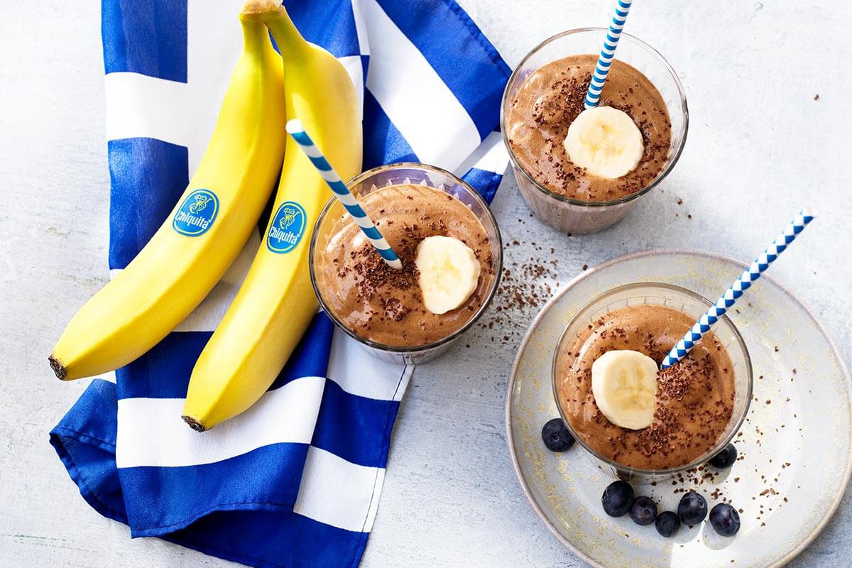 Griekse espresso-smoothie met cacao en Chiquita banaan