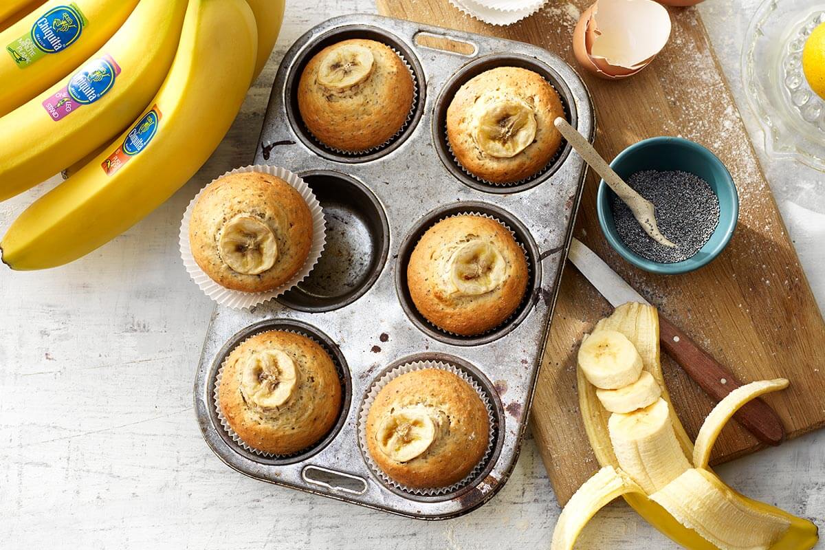 Citroenmuffins met chia zaden , Chiquita-banaan