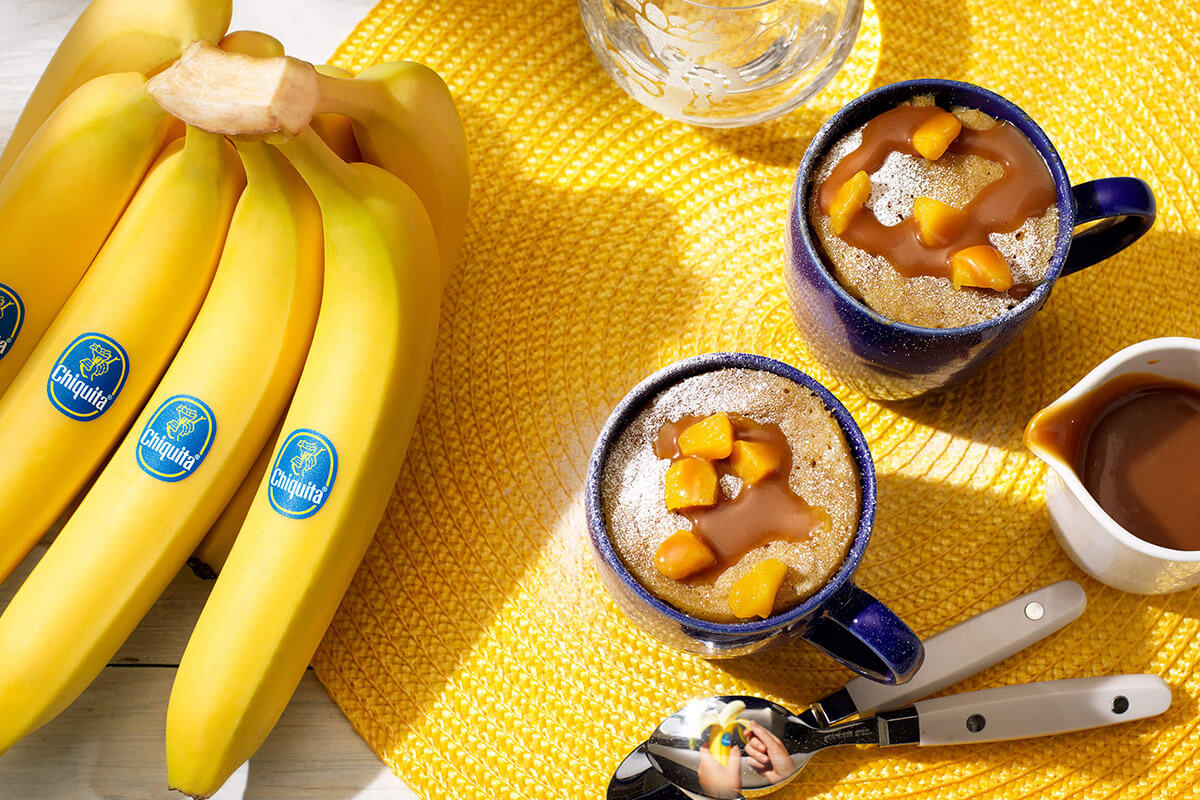 Mugcake met pompoen en Chiquita-banaan