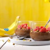 Suikervrije chocolade Chiquita bananenmousse