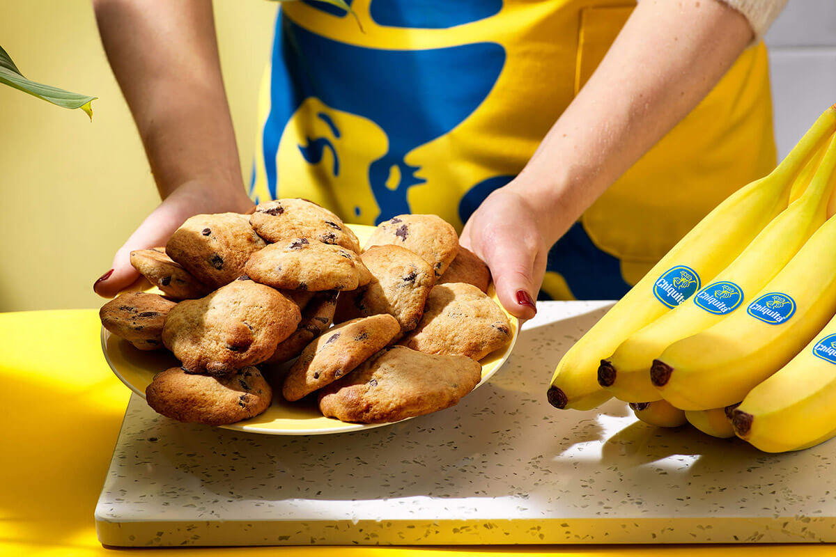 Makkelijke Chiquita bananen chocoladekoekjes