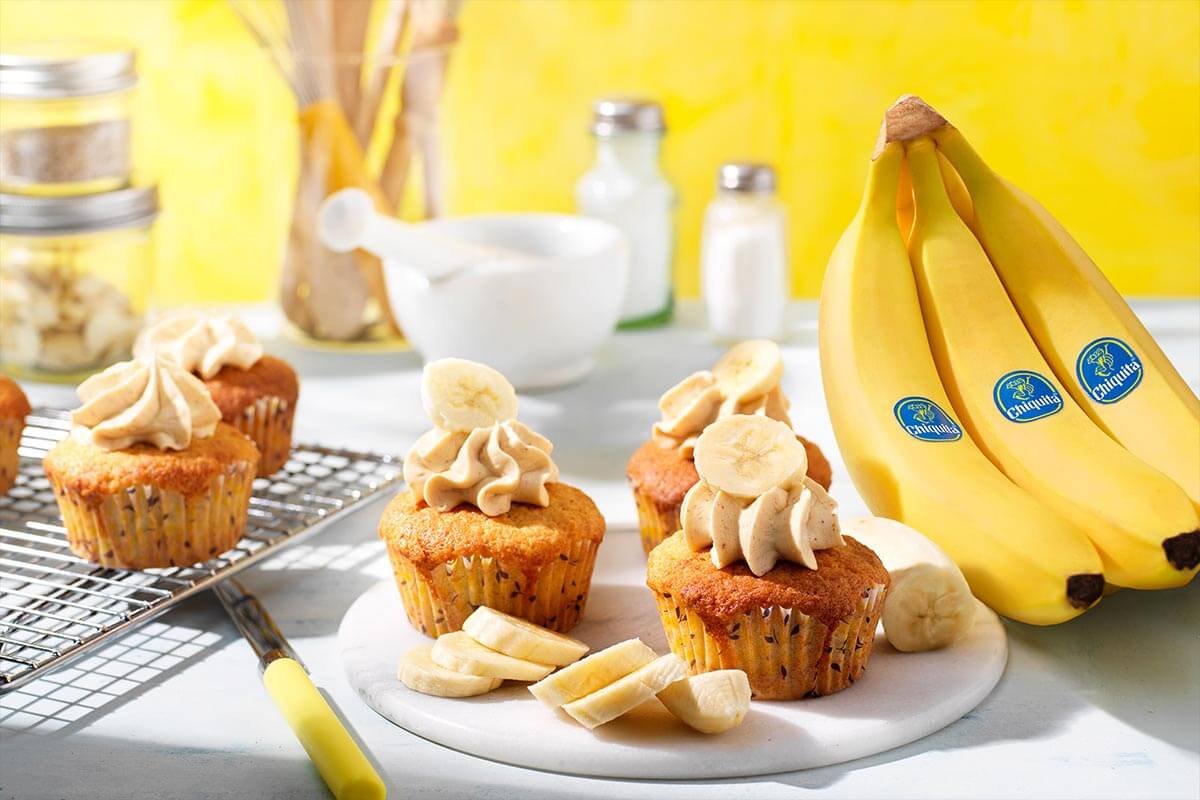 Chiquita-banaancupcakes met pindakaas