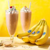 Vintage vanille milkshake met Chiquita banaan