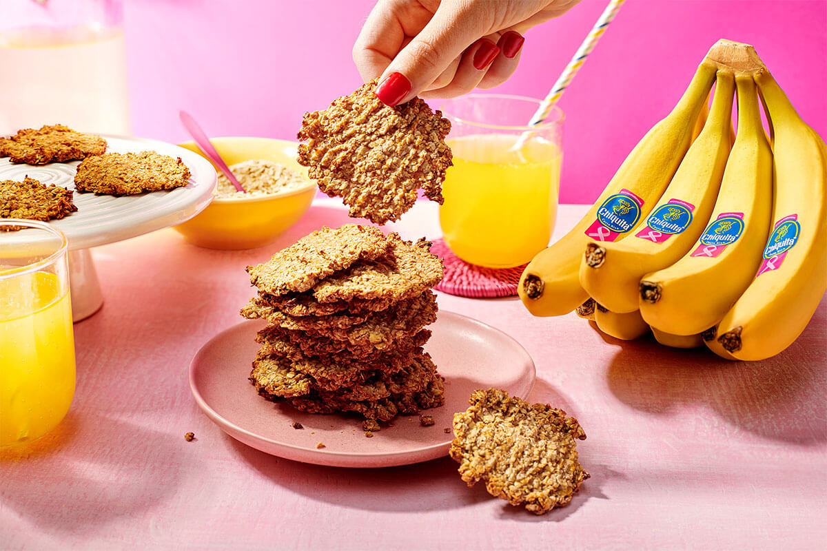 Chiquita banaan-havermoutkoekjes met twee ingrediënten