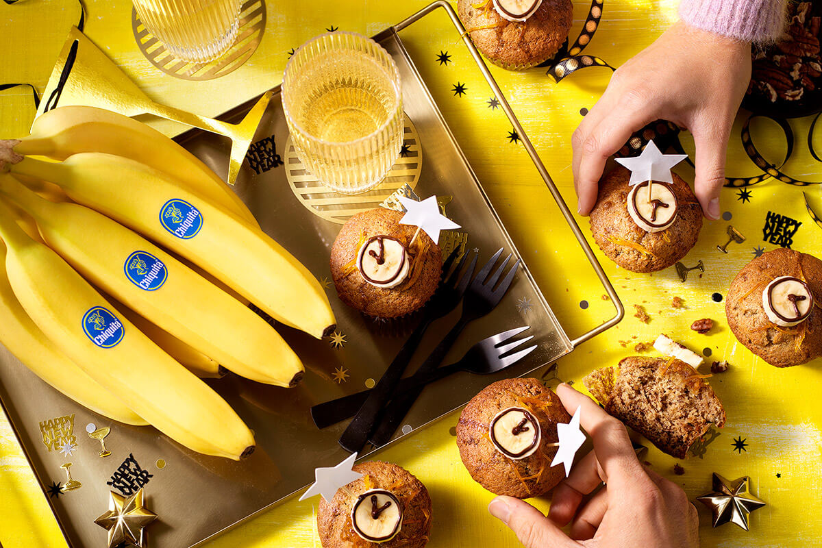 Bananenbroodmuffins van Chiquita