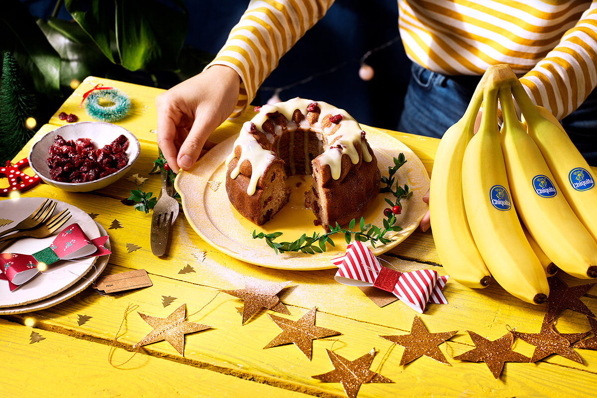 Smeuïg kerst bananenbrood van Chiquita