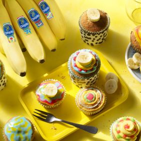 Artistieke cupcakes met Chiquita bananen