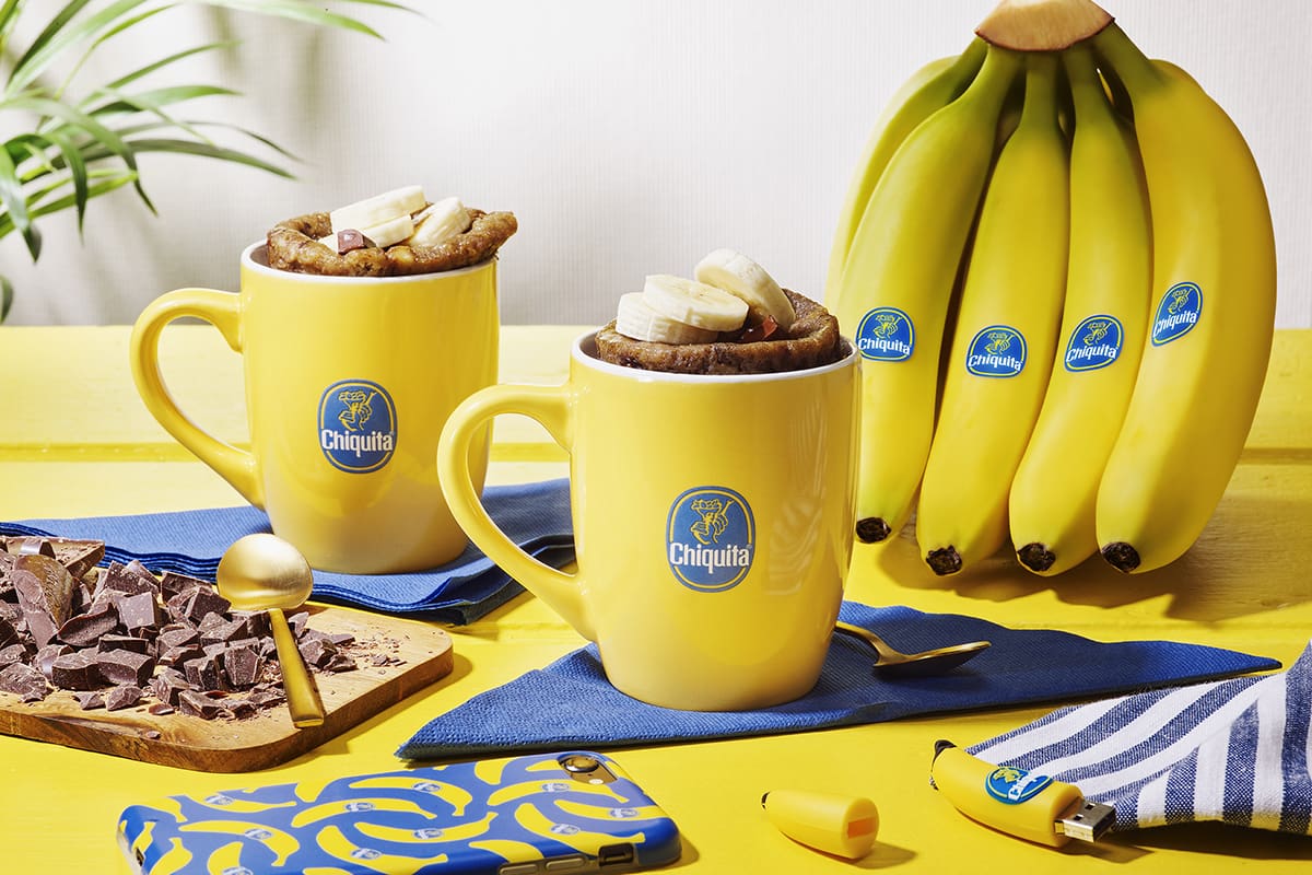 Chiquita-bananencake in een mok