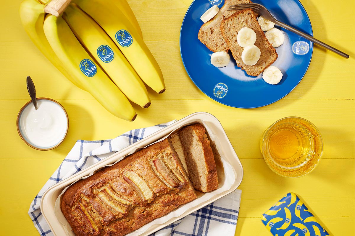 Volkoren bananenbrood voor het Dash-dieet van Chiquita