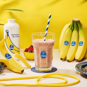 Work-out eiwitsmoothie met banaan en bessen van Chiquita