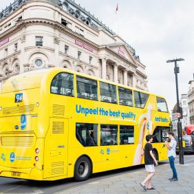 De bussen van Chiquita zijn terug in Londen en ze zijn elektrisch!