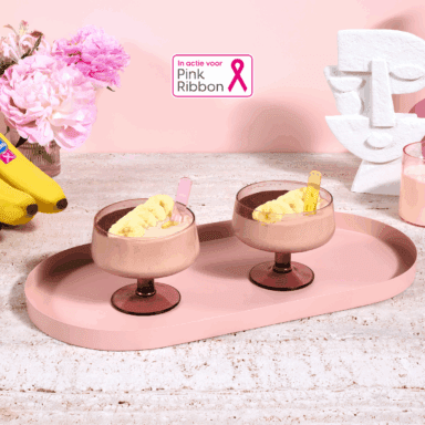 Romig dessert van Chiquita banaan en yoghurt